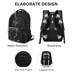 School Backpack for Teen Boys & College Students (Black / 17.3 inch)