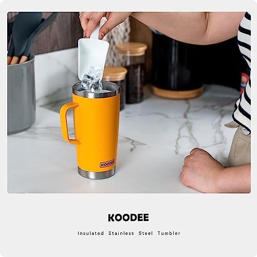 20 oz Insulated Coffee Mug with Lid and Handle (navy-A / 20 Ounces)