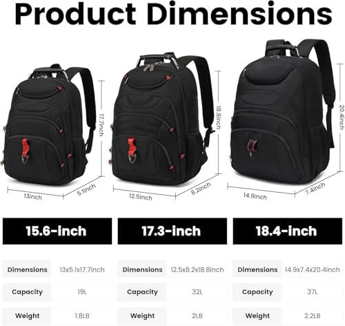 Laptop Backpack for men (15.6 / Black)