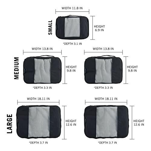 Packing Cube System (Black)