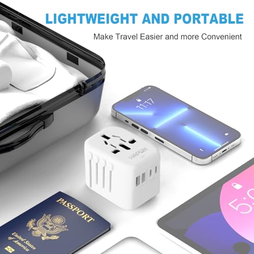 Universal Travel Adapter (2 USB A+2 USB C(PD20W)(Standard) / White)