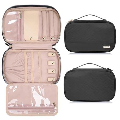 Jewelry Travel Case Organizer for Necklaces (Black)