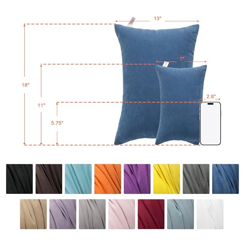 Tiny Pillows Down Alternative 7"x11" Microfiber Mini Pillow for Travel (Pink / 11"x7")