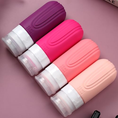 Travel Bottles for Toiletries (Dark-Purp-2oz)
