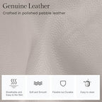 Genuine Leather Small Crossbody Bags for Women Anti (Beige Grey)