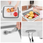 Space Saving Cutting Board (White/Grey)
