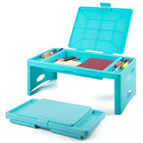 Foldable Lap Desk for Adults (Teal Blue)