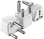 South Africa Botswana Travel Adapter (White)