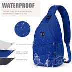 Crossbody Bags for Women Men Trendy Sling Bag Backpack Chest Bag (Medium / Royal Blue)
