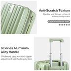 Expandable Hard Shell Luggage Sets (2 Pc Set EXT (20/29) / Bamboo Green)