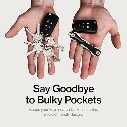 KeySmart Original Key Holder (8 Keys / Black (2 Pack))