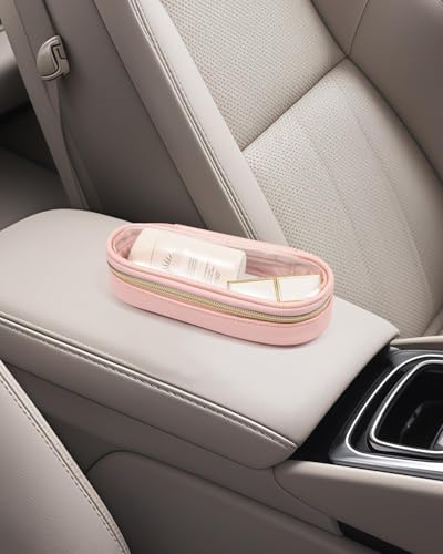 Clear Makeup Brush Holder (Slim Pink)