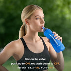 TPU Collapsible Flask BPA (500ml/16.9oz - Y - Blue - Pack of 2)