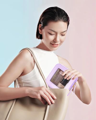 Clear Makeup Bag (Mini Purple)
