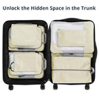 Compression Packing Cubes 10 Set (Beige / 10 pcs)