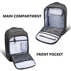 Backpack for Men Business Travel Laptop Backpack with USB Charger Lightweight Anti (15.6MAX" / With Pocket / Black)