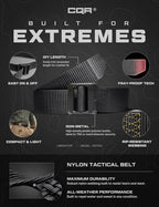 Tactical Belt (2pack Dura Nylon Black / Small)