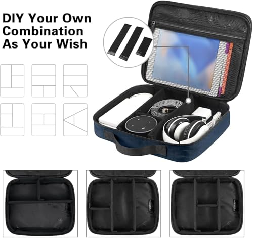 Electronic Travel Organizer Case (Navy Blue / Medium)