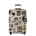 Luggage Cover Washable Suitcase Protector Anti (Travel Collage / XL(fits 32-34Inch suitcase))