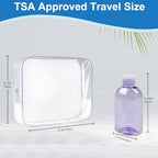 Travel Bottles 4pcs 3.4oz Shampoo Containers TSA Approved Leak Proof Flip Cap Squeeze Bottles (3.4oz Colorful - 1 Clear)