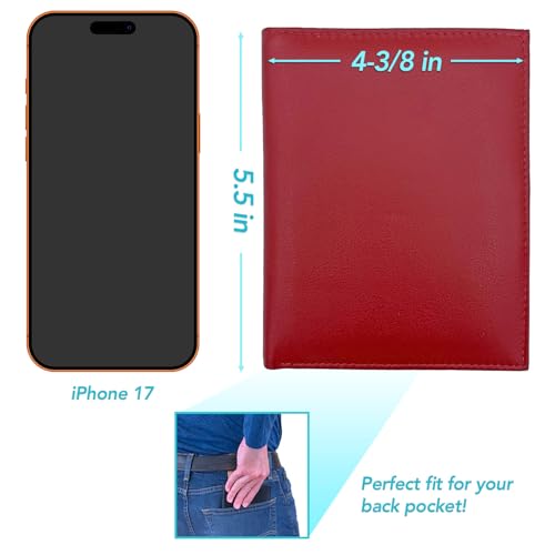 Deluxe Personalized Monogrammed Red RFID Leather Passport Wallet (Red / Deluxe)