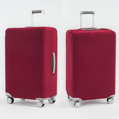 Travelkin Luggage Covers For Suitcase Tsa Approved Suitcase Cover Protector (Wine Red / L)