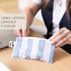 Roamio Reusable Snack Bags (C5 Nautical Stripe & Shells-Sm)