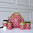 LunchTote Zippered Bag Insulated Neoprene Caddy (Lime After Lime / X-Large 6.5 Quart Lunch Tote)