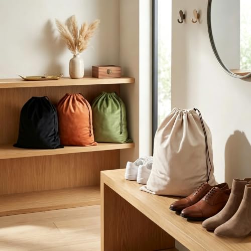 4 Pack Travel Shoe Bags