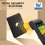 AirTag Wallet (Bicolor Crazy Horse Black)