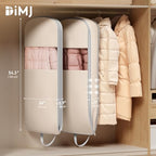 4 Pack 54" Garment Bags for Hanging Clothes (Beige / 54" 4 Pack)