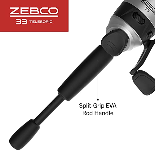 33 Spincast Reel and Telescopic Fishing Rod Combo (6 Foot - Spincast)