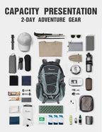 40L Hiking Backpack Daypack Travel Camping Bag for Men&Women (Slate Gray-40l / 40L)