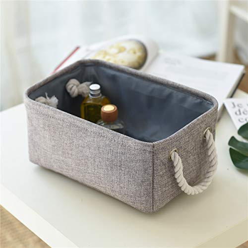 Storage Bins Basket (Grey / Medium -13.8Lx9.8Wx6.7H)