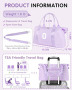 Dance Gym Duffel Bag Gifts for Girls Teen (Purple / O)