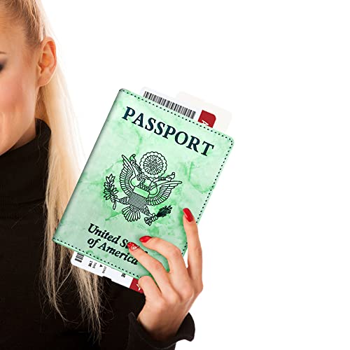 Passport Holder for Travel Essentials (Green / Simplicity)