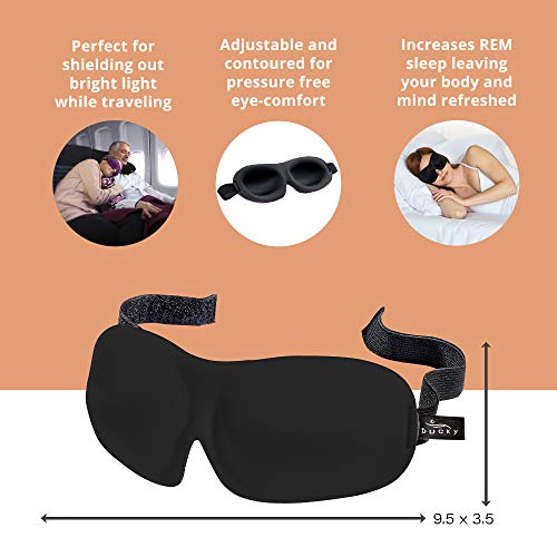 40 Blinks No Pressure Solid Eye Mask for Sleep & Travel (Hot Pink / 1 Count (Pack of 1))