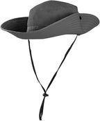 Rosoz Ponytail Sun Bucket Hats for Women UV Protection Foldable Mesh Wide Brim - Image 3