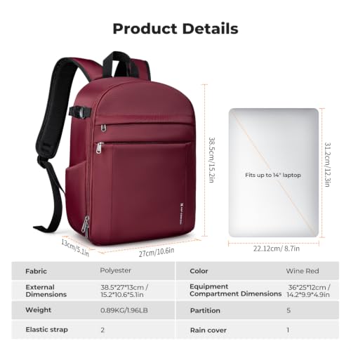 Camera Backpack (07-red)