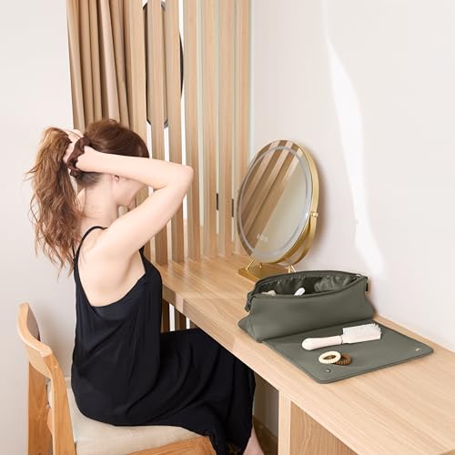 Hair Tools Travel Bag and Heat Resistant Mat 17" (Olive)