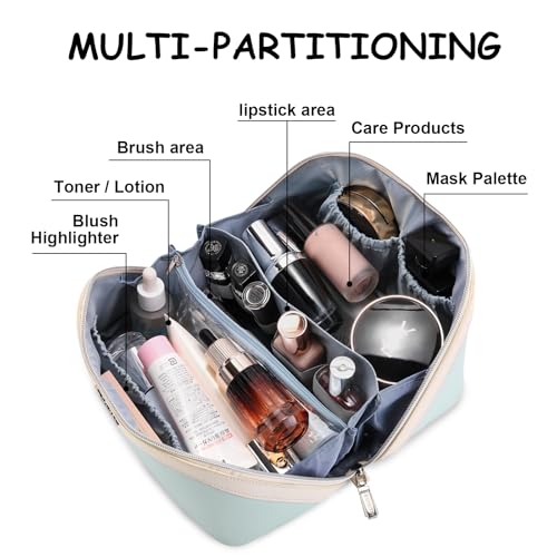 Travel Makeup Bag Organizer Cosmetic Bag (02-D-Blue)