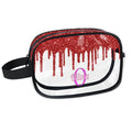 Personalized Travel Cosmetic Bag Waterproof Makeup Bags (Red A)