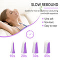 Soft Foam Ear Plugs for Sleeping (Purple/White / 1 pair (Pack of 5))
