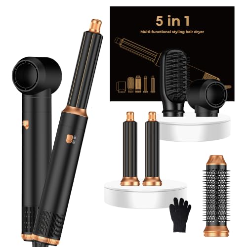 5 in ONE Blow Dryer Brush (Black Gold)