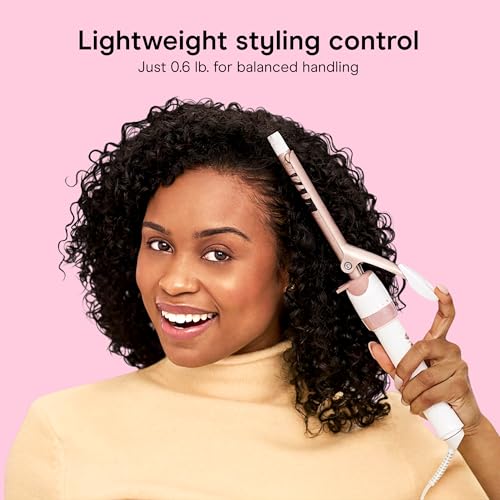 Curling Iron Double Ceramic (White/Rose Gold / 0.5 Inch Standard Barrel)