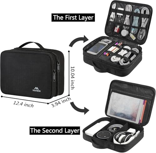 Cable Organizer Bag (Antique Black / Large)