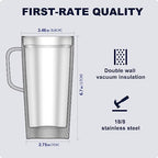 20 oz Insulated Coffee Mug with Lid and Handle (grass green-A / 20 Ounces)