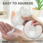Travel Pouches for Toiletries (10pc Pouch - White)