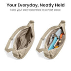 3.5L Puffer Crossbody Bag for Women Trendy (Khaki-s)