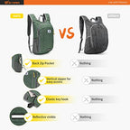 Small Daypack 10L Hiking Backpack Packable Lightweight Travel Day Pack for Women Men (10l / Green)